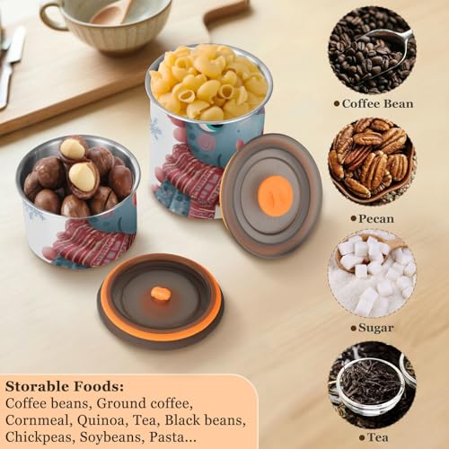 Contenedor Hermético para Café de Acero Inoxidable 500ml miniatura 6