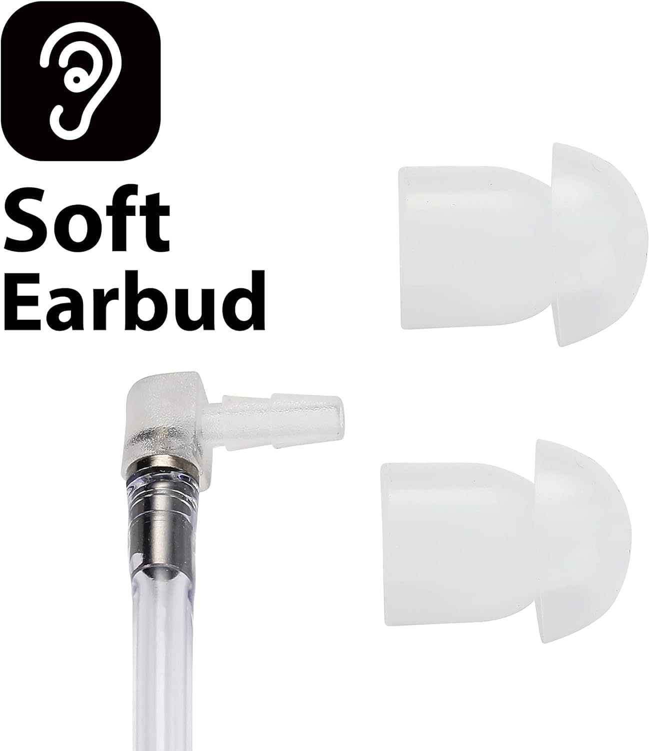 Auricular de policía de 3,5 mm/1 pin solo escucha, tubo acústico, auriculares para altavoz remoto, micrófono, Motorola Kenwood, radio de 2 vías, walkie talkie de vigilancia de seguridad FBI (5