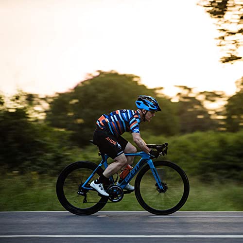 ioutdoor Bike Helmet Adult, Mountain Cycle Helmets Mens, With Visor Adjustable Size 56-62CM Large Lightweight 18 Vents Bicycle Cycling for Teenagers Women Men 12 Years Old (Blue Black) - Image 6