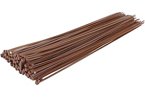 Premium Brown Zip Ties: Organize & Secure with GTSE 14" Heavy-Duty Cable Ties