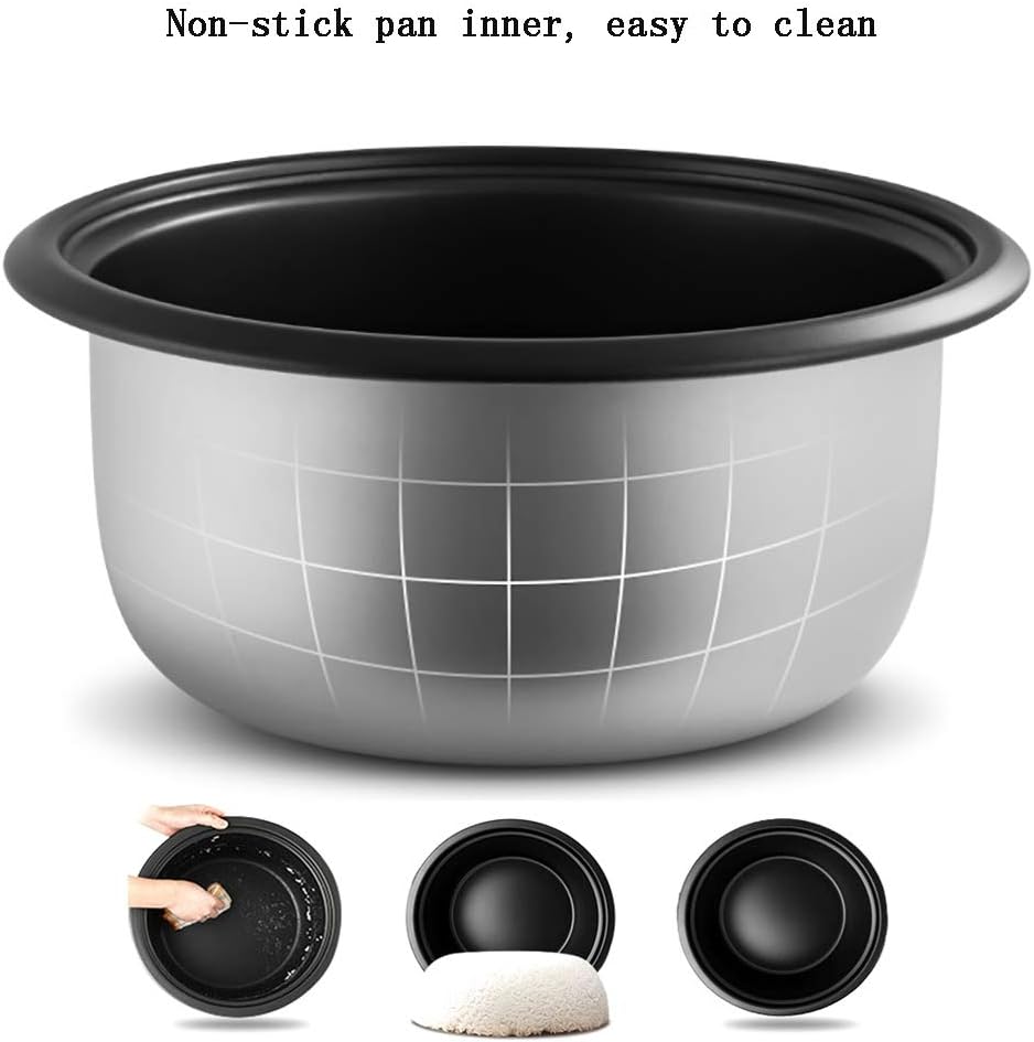 Rice Cooker Large Capacity 8L /10L /13L /18L /30L With Steamer Canteen Hotel Commercial Hotel Home Old-fashioned Large Rice Cooker 8-60 People (Size : 8L)