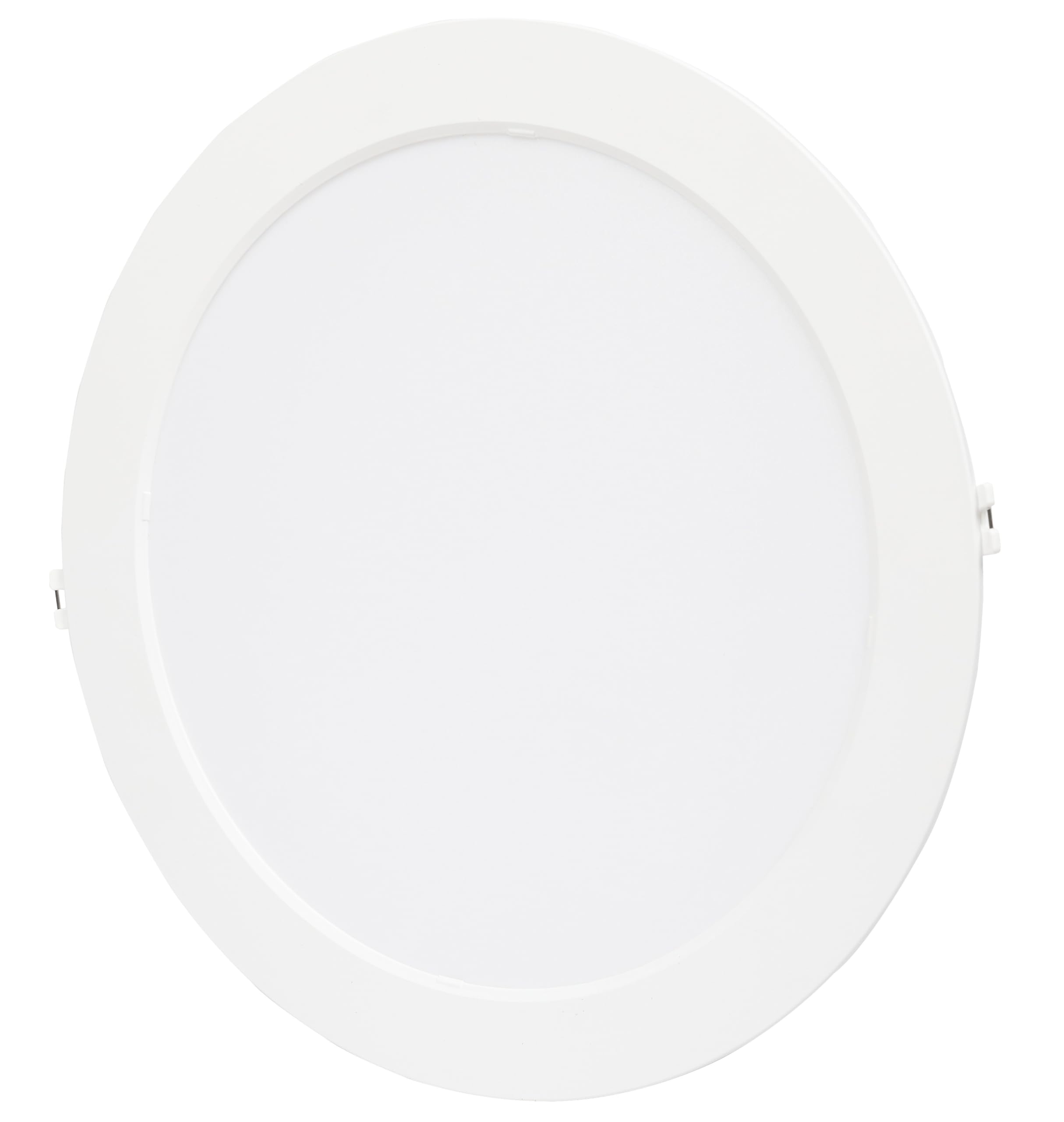 Bright Source Core LED Round Panel Downlight, Slimline Recessed Ceiling Spotlight, 24W, 2160lm, 4000K Cool White, IP20, 270mm Cutout, LED Driver Included