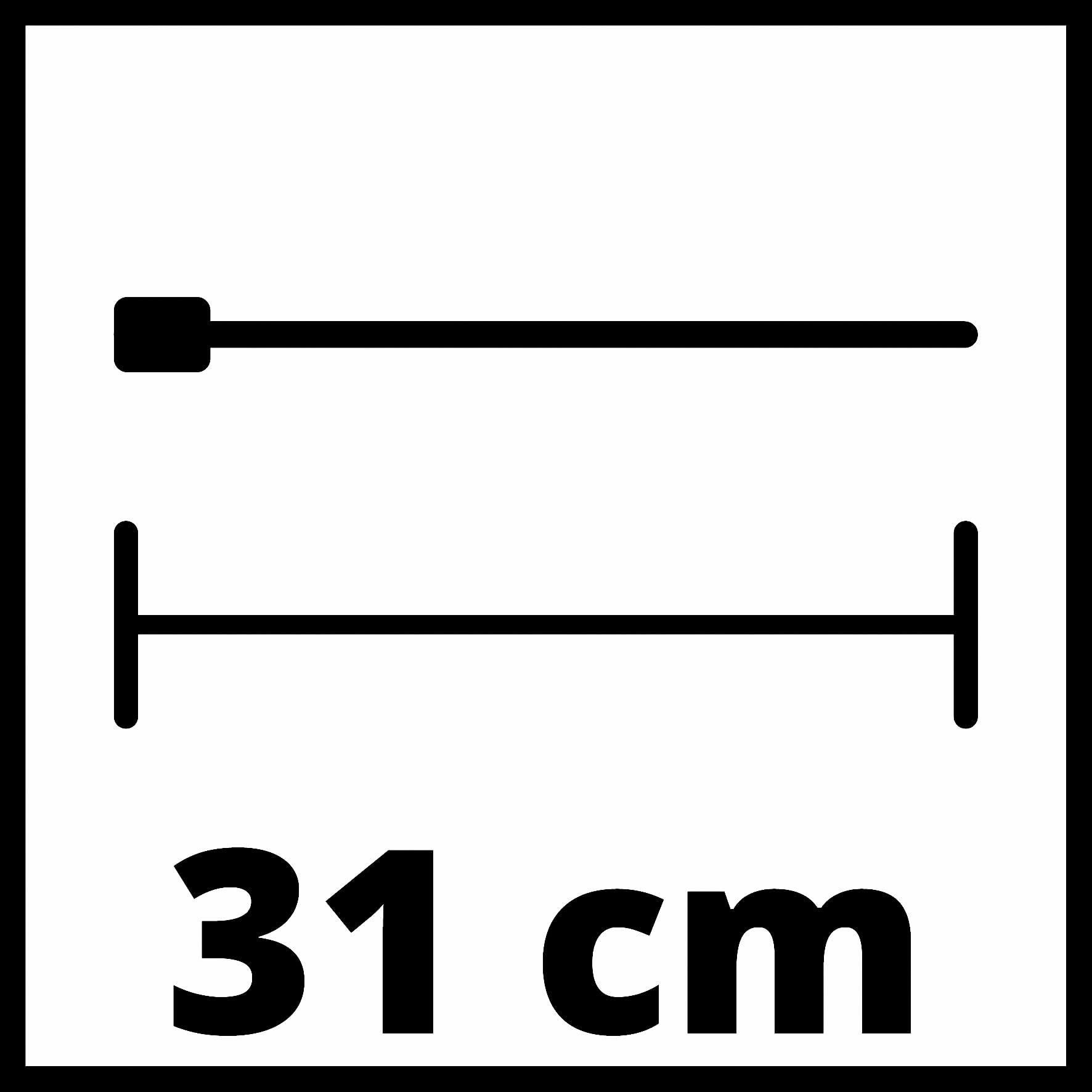 Original Einhell Dents de rechange pour secoueur d’olives/de fruits sans fil (accessoires pour secoueur d’olives/de fruits sans fil GE-FS 18/53 Li, 4 dents en carbone, longueur 31 cm)