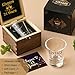 21st Birthday Gifts for Him Her - Limited Edition Shot Glass with Wooden Box - Vintage 2005 Cheers To 21 Years, Finally 21 Party Decorations Supplies - Turning 21 Bday Present for Men Brother Friends