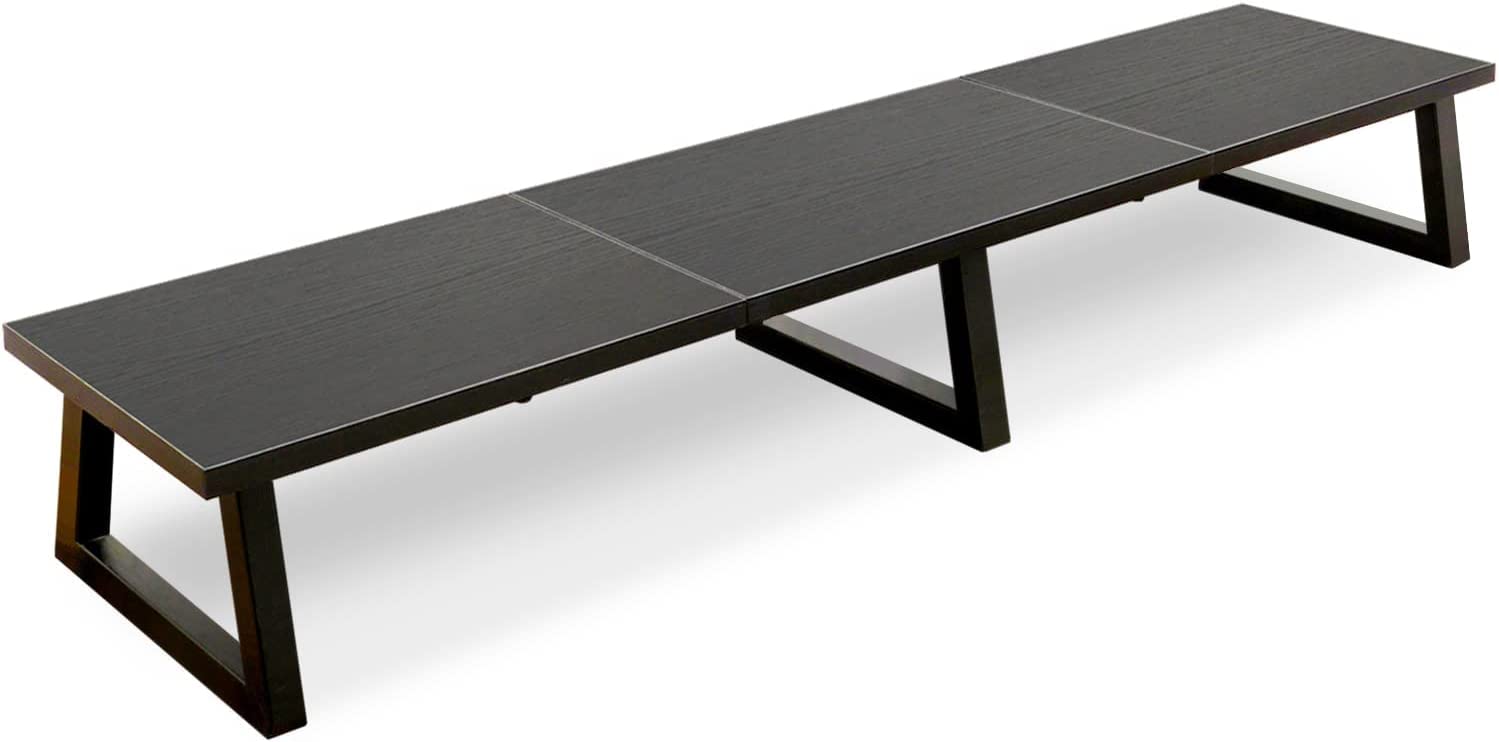 INDIAN DECOR XL652 Classic Black 42 inch Dual Monitor Riser,Long Monitor Stand for 2 Monitors, Wood and Steel Monitor Stand with Storage Large TV Riser Computer Laptop Stand for Office (B0BC6NK26V) Amazon Price History, Amazon Price Tracker