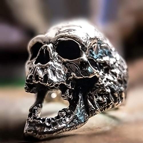 Bijoux de moto punk acier inoxydable homme bague pendentif vintage argent exquis
