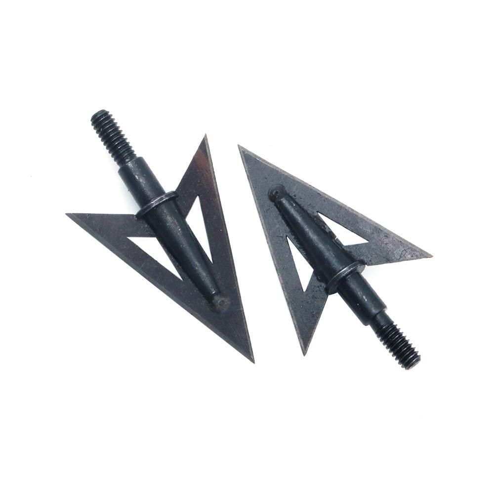 Namvo 6 pièces Flèche de Poisson en Acier Inoxydable Broadheads 100 Grain Tir à l'Arc Chasse Plein Air