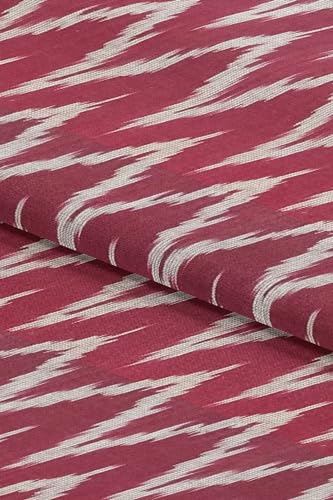 Image of Cotton Pochampally ikat unstitched blouse, Kurthi, long frock fabric material for women (1 meter, 2 meters & 3 meters)