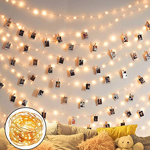 Tofoalife Photo Clips String Light 33 Ft 100 LED Fairy Lights with Clips String Lights Battery Powered String Lights with Clips Fairy Lights for Bedroom Christmas Home Wall Deco Wedding Party Tofoalife Photo Clips String Light 33 Ft 100 LED Fairy Lights with Clips String Lights Battery Powered String Lights with Clips Fairy Lights for Bedroom Christmas Home Wall Deco Wedding Party