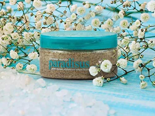 L`eudine Paradisus Shower Scrub, Gently Cleanses, Exfoliates & Softens the Skin