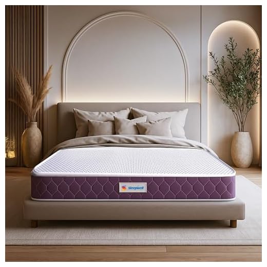 Sleepwell Ortho Mattress | High Density Resitec (HR) Foam | Medium Firm | Memory Foam | Breathable Fabric | King Size Mattress | 78X72X6 | 10 Yrs Warranty