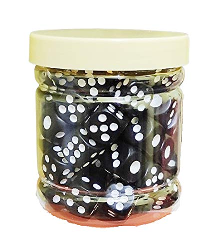ISHARAA Pack of 20 Ludo Dice Standard Plastic 16 mm Game Black Dice (B08Z1GB4JL) Amazon Price History, Amazon Price Tracker