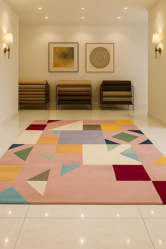 Image of Luxurious Tufted Woolen Carpet Collection Size 10 X 12 Feet (Color-Multi)