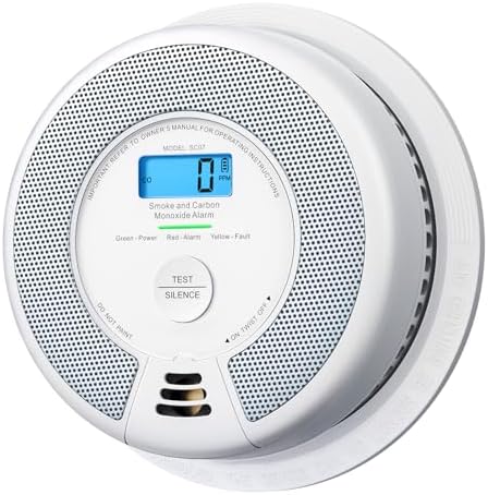 X-Sense Alarma Detectora de Humo y Monóxido de Carbono con Baterí...