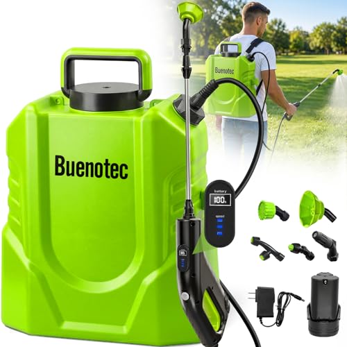 Battery Powered Backpack Sprayer 4.2 Gallon 100 PSI Electric Garden Sprayer
