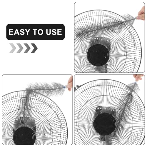 Image of Yuanchu 2 Pcs Fan Cleaner Brushes, Bendable Fan Cleaning Brush Cobweb Duster Set Microfiber Head Washable Brush for Ceiling Fan Air Vents Curtains Cars Box Fan(Grey)