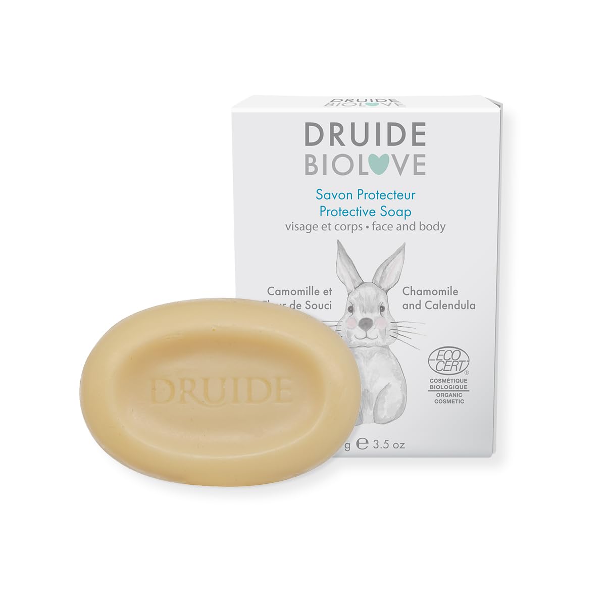 BioLove Protective Baby Soap Bar Ultra-Gentle Care Bath for Sensitive Skin Calming Reduces Inflammation Vegan 100 g 3
