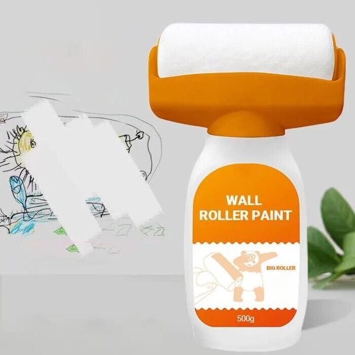ESTAMINE Roller Brush Wall Repair Tool,2-in-1 Portable Wall Repair Rolling Brush Suitable for Repairing Latex Paint Wall, Easy Walls Fix Stains,Spot and Graffiti (500GM) (B0CVDPW3JS) Amazon Price History, Amazon Price Tracker