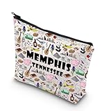 Memphis - Bolsa de cosméticos para amantes de Memphis, regalo de Memphis, Tennessee, Memphis, fiesta, regalo, recuerdo, guitarra Memphis, Memphis Tennessee