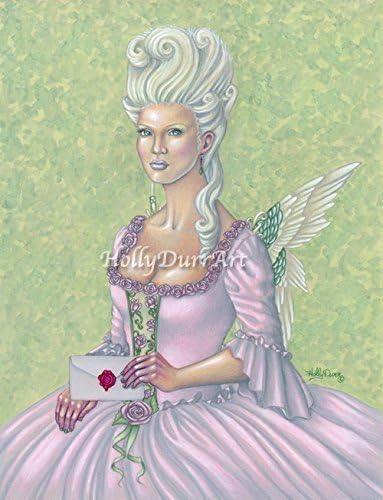 Angel Print, Love Letter, Valentine Rococo Fairy Faery Fantasy Art