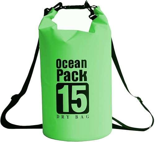 Bolsa seca flotante impermeable de 5L10L15L20L para mujer, mochila seca ligera y duradera para kayak, natación, campamento, senderismo, suave y