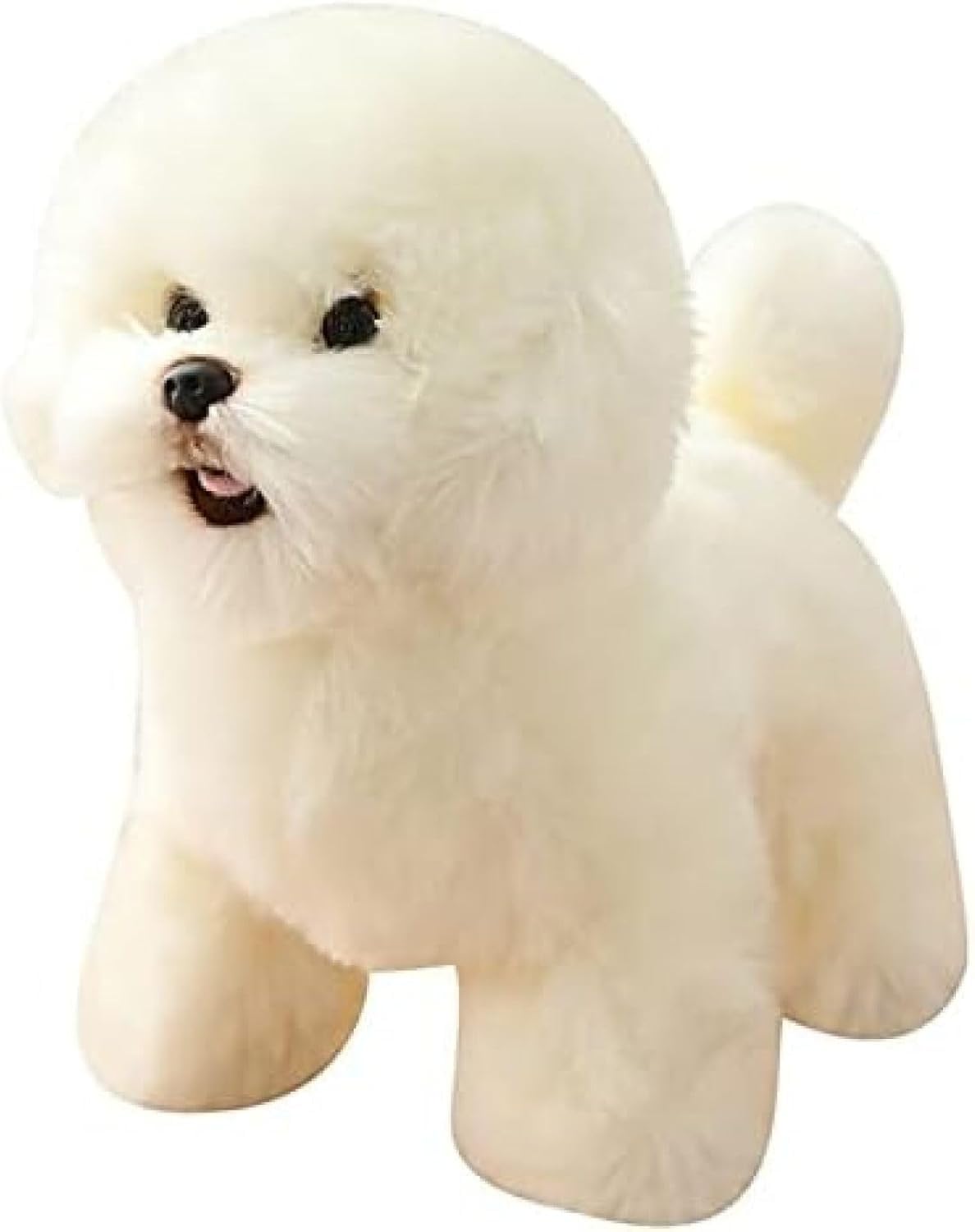 Simulation Bichon Frise Plush Toy Realistic Plush Animal Puppy Toy Home Decor