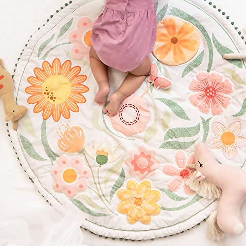 Image of Haus & Kinder Baby Mats for Floor, Play Mat for Babies 0 to 12 Months, Baby Play Mat for 0 to 2 Years, Soft Crawling & Tummy Time Play Mat | Floral Garden