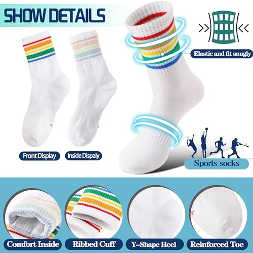 Image of Unicorn Socks Gifts for Girls kids Cute Animal Fun Crew Fashion Funny Novelty Soft Cotton Socks 6 Pairs