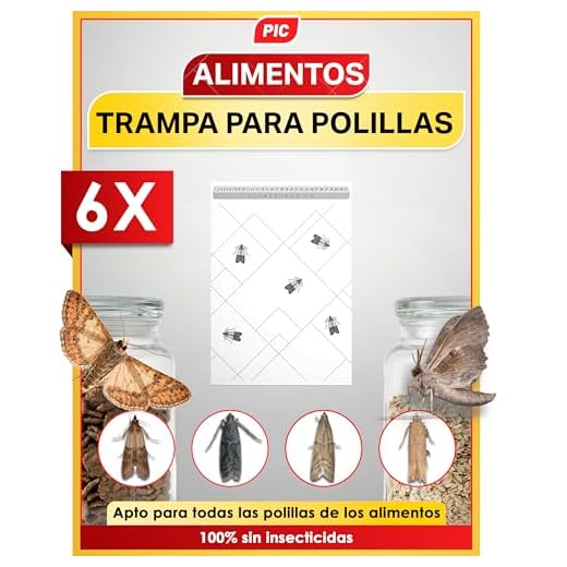 PIC Trampa para Polilla de despensa PIC -6X Piezas - Medios de protección contra Las polillas en la Cocina y el Almacenamiento de Alimentos