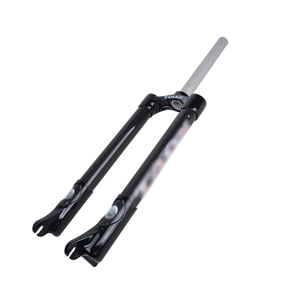 Widelec do zawieszenia, 66 cm widelec przedni rower górski, przedni widelec rowerowy, twardy widelec/otwarty bieg 100 mm/3-karatowy widelec z włókna węglowego noga/osłona na ramię design / stop aluminium odlew hak pazur