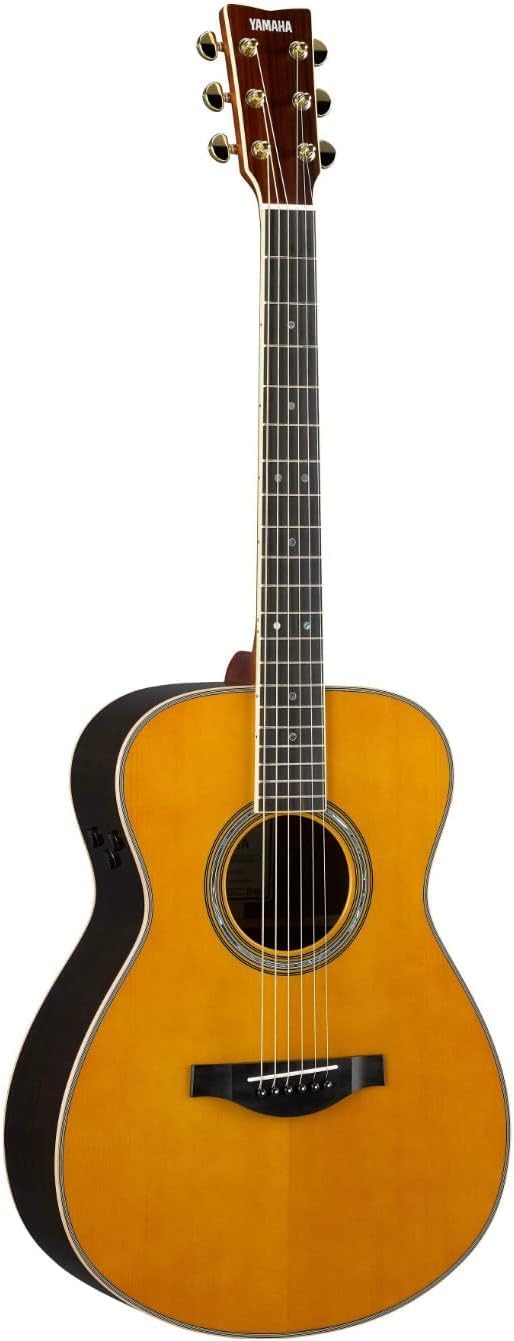 Yamaha L-Series Transacoustic Guitar with Hard Gig Bag - Concert Size, Vintage Tint