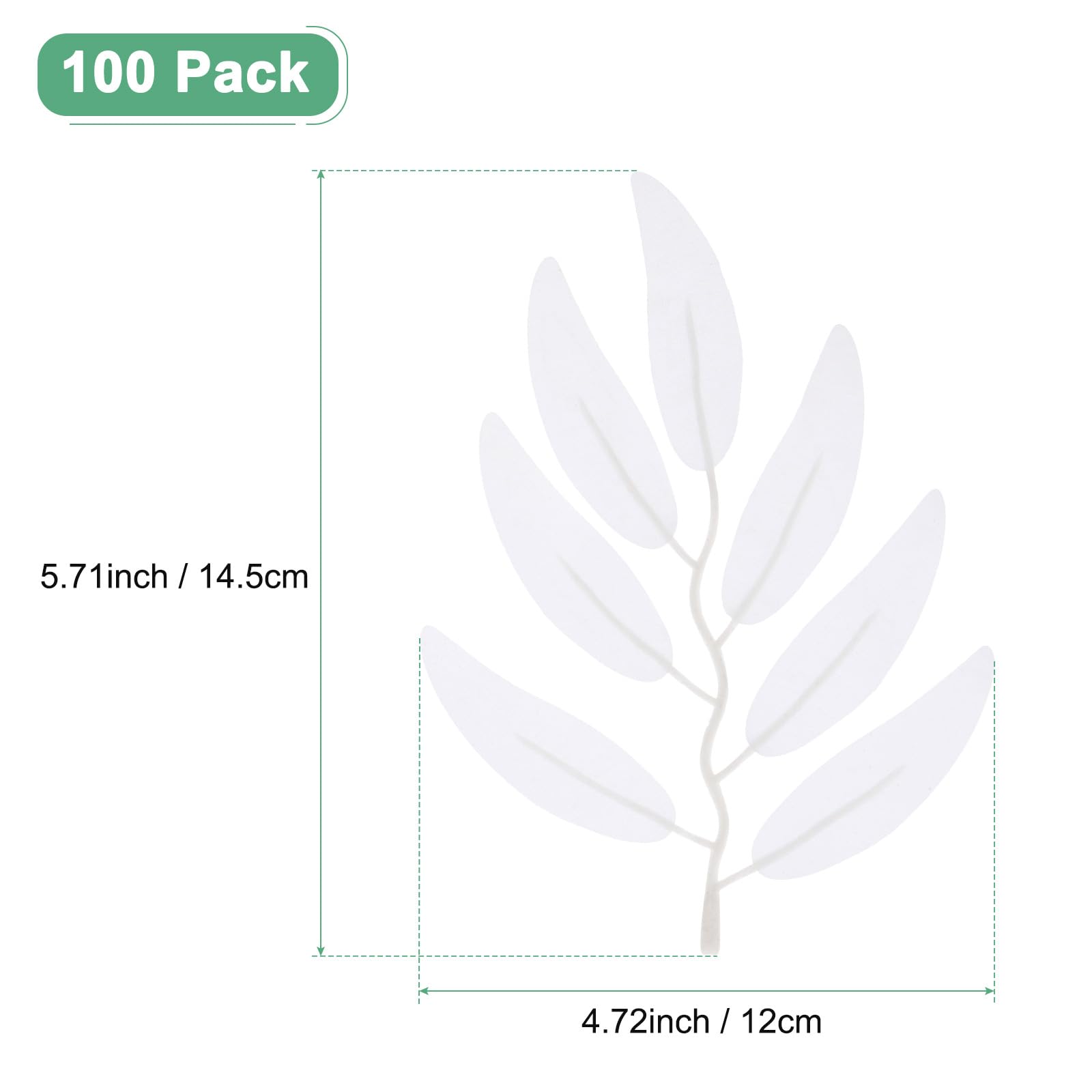 M METERXITY 100-Pack Artificial Willow Leaves, Artificial Fake Willow Garland Stems for Bouquet/Wedding/Wreaths/Decorations - Image 3
