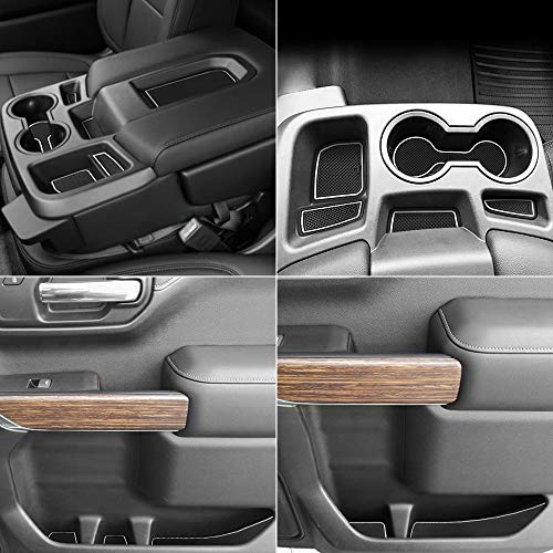 Auovo 27pcs Tapetes anti polvo para portavasos Chevy Silverado 1500 miniatura 4