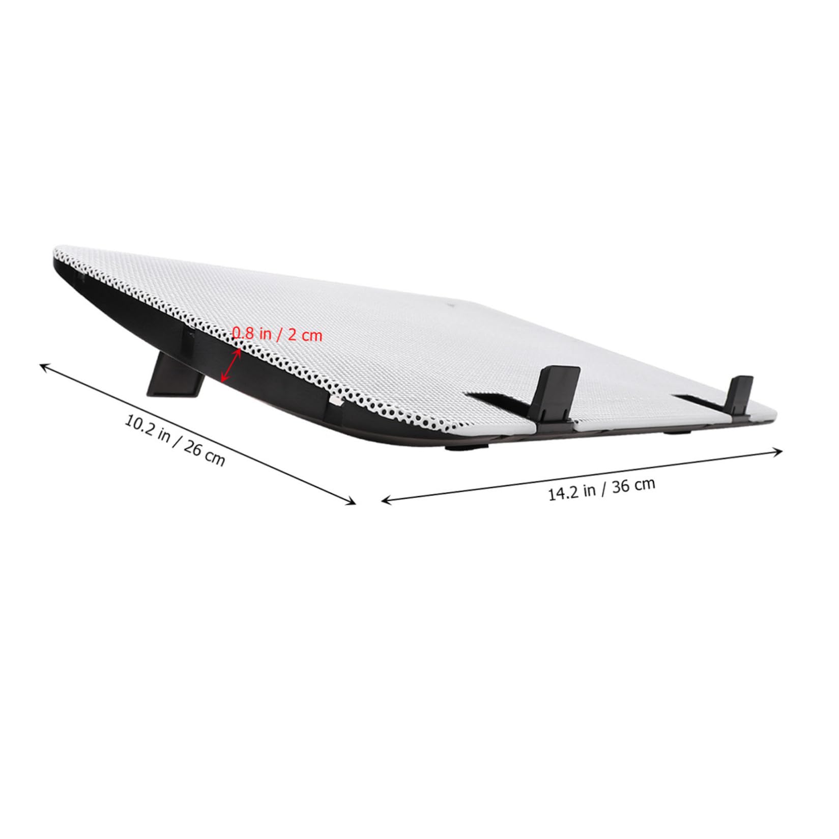 Supporto per Laptop Notebook Bianco Abs Ferro con Ventola Vacanze Estive | Angolo Regolabile, Raffreddamento Notebook e Dissipatore, 15.6 Pollici