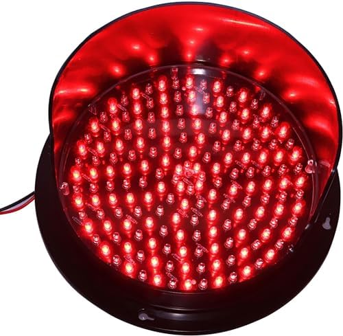 Mini LED Traffic Light - Red Yellow Green Signal for Road, Toll Station, Residential Gate - Wall-Mounted Teaching Lamp (200mm, 220V) - Durable & Bright