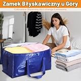 Dntorx 6 sztuk 90 l torba do przechowywania z pokrywką, torba Heavy-Duty