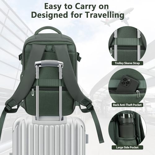 Sac Cabine Ryanair 40X30X20 : OTAHGK Bagage Cabine 40x20x25 pour Ryanair Sac à Dos de Voyage Ba... – Image 5