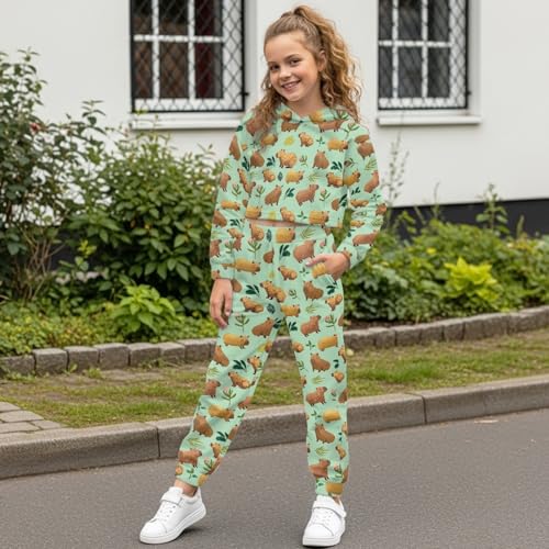 HUIACONG Kids Sweatsuits for Children Girls Sweat Set for Boys Sweat Suit2
