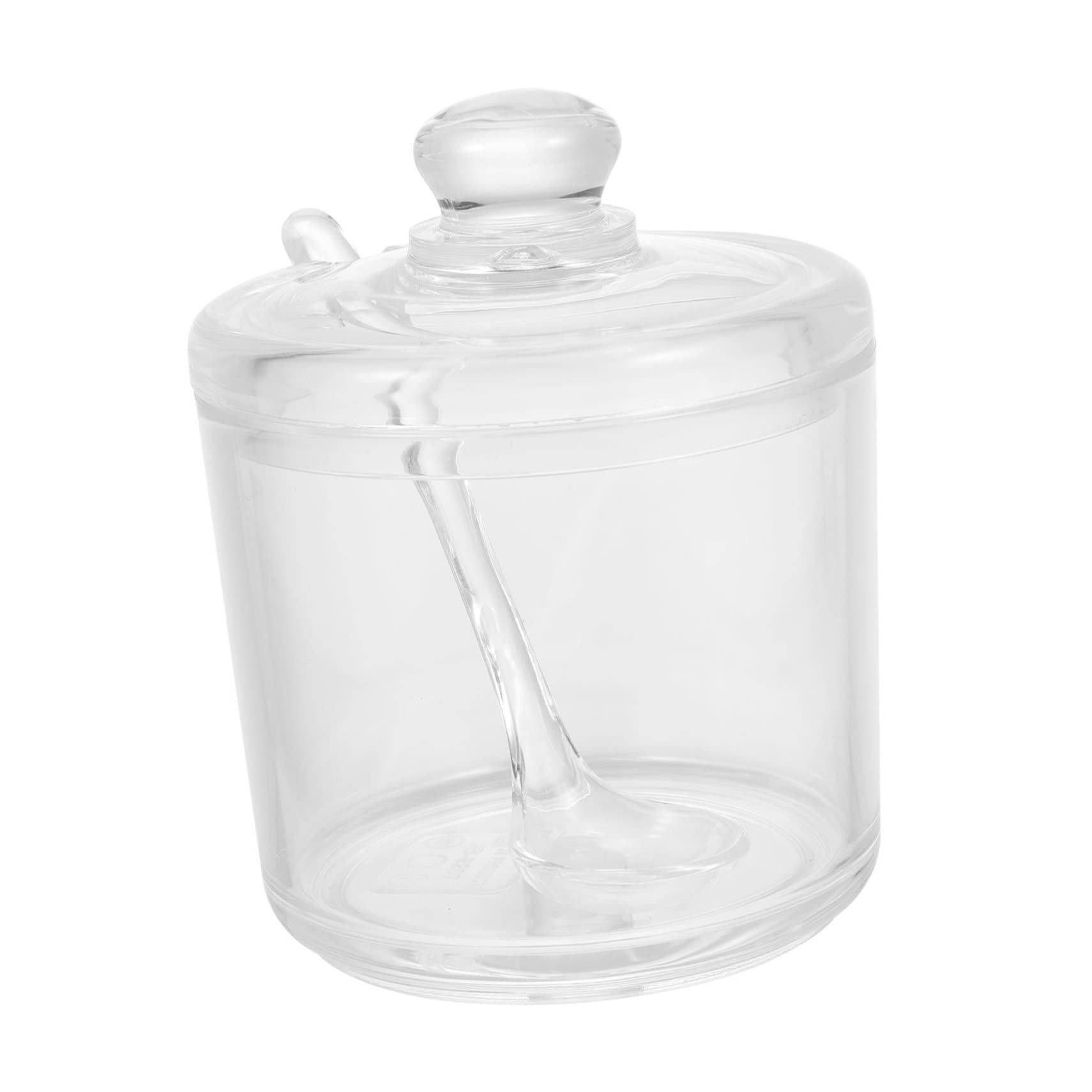 Alipis 4-piece Condiment Bottle Set Porcelain Sugar Bowl Acrylic Salt Jar Sugar Jar Lid Bowl Candy Salt and Storage Sets