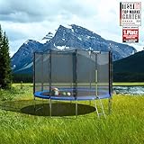 KINETIC SPORTS Trampolin Outdoor Salto Ø 183/244/305/366/400/430/490 cm - Kindertrampolin Gartentrampolin Set mit Leiter, Netz, Randpolster, USA Sprungtuch, bis zu 160kg - 2