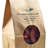Pumpkin Spice Latte, Fall Scented Soy Tealights, 12 Pack Clear Cup Candles, Autumn Scented
