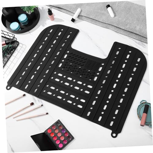Organiseur plan de travail pliable tapis lavabo silicone