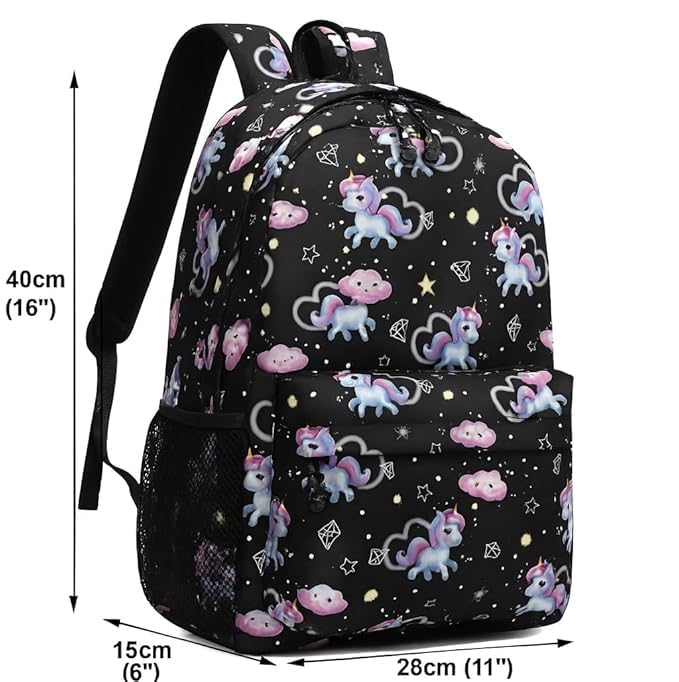 Image of College bag for girls and boys, Office Bag for Men & Women, 15.6 Inch Laptop Backpack, Water Resistant & Lightweight School and Tuition Bag, 2 Compartments with Bottle Holder