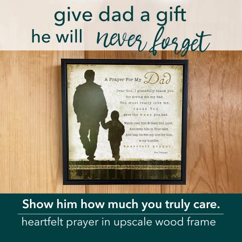 Dexsa Prayer For My Dad Wood Frame Easel Plaque For Father’s Day, Birthday Gift For Dad | Made In Usa | Bonus Dad Gift, Father-In-Law Picture Frame | Best Dad Plaque From Son Or Daughter | 7.5X7.5 In #TOP2