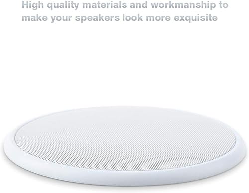Miniatura 3 de Wendry Cubierta de altavoz, cubierta de audio para rejilla de altavoz de 6.58 pulgadas, cubierta de altavoz de malla metálica circular decorativa,