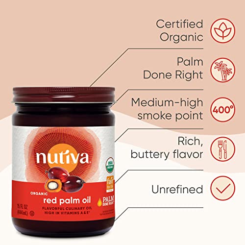 Nutiva Organic Fair Trade Certified Red Palm Oil, 15 Oz #TOP2