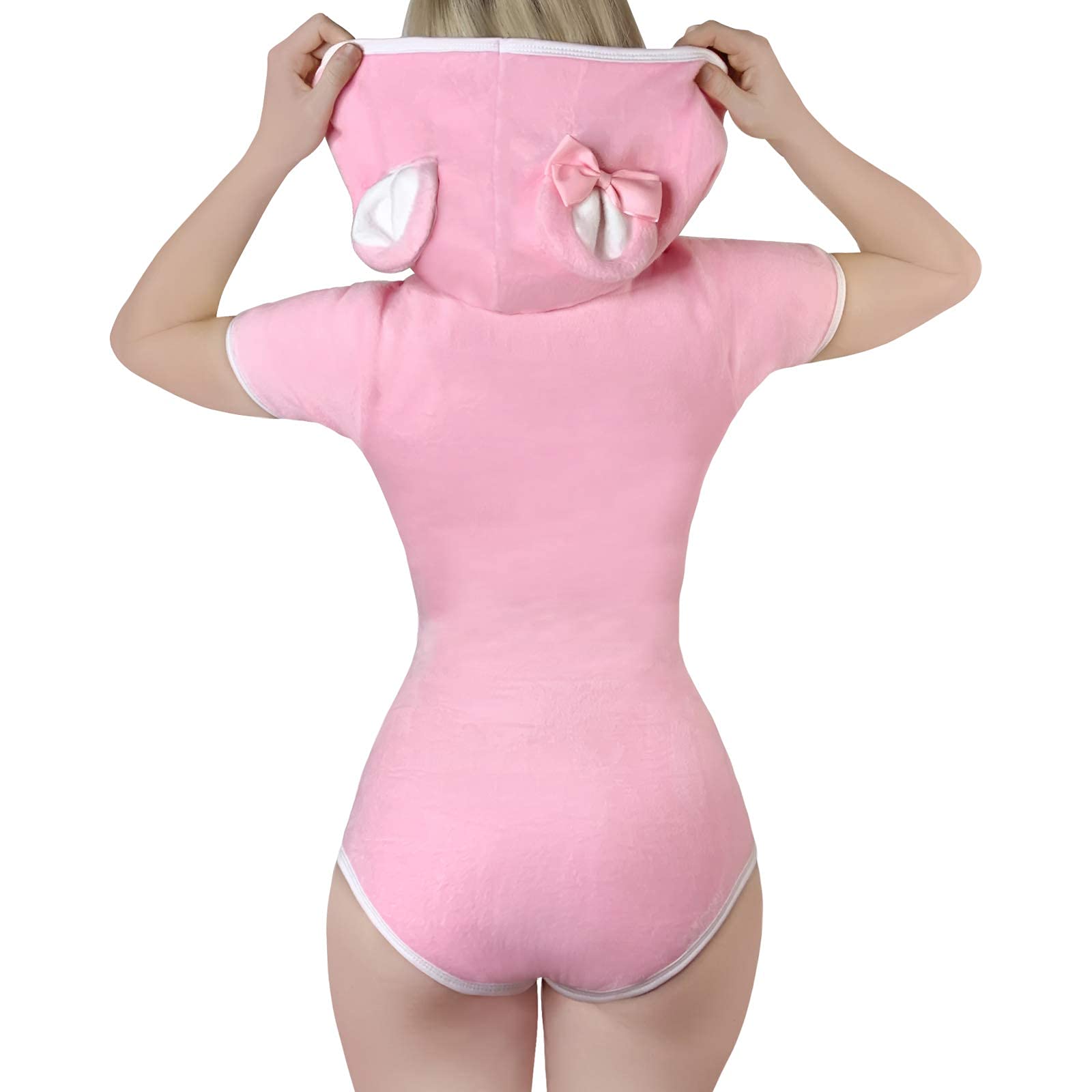 LittleForBig Bawełniany śpioszki Onesie Piżama Bodysuit-Teddy Miś Onesie