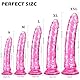 28cm Riesiger Dicker Dildo mit Naturgetreuer Textur, G Punkt Realistische Dildos mit Starkem Saugnapf für Freihändiges Spielen, Große Anal Dildos (Pink, 28cm×4.2cm)