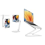 HoverBar Duo (2nd Gen) for iPad/iPad Pro/Tablets Curve Flex | Ergonomic Height & Angle Adjustable Aluminum Laptop/MacBook Stand/Riser