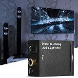 Socobeta Konwerter DAC Cyfrowy na Analogowy Adapter z kablem optycznym